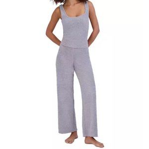 STEVE MADDEN Women's Scoop-Neck Chenille Sleep Tank Top & Wide-Leg Sleep Pants